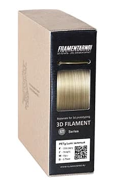 Пластик Filamentarno! PETg Lumi светящийся зеленый 750 г, 1.75 мм