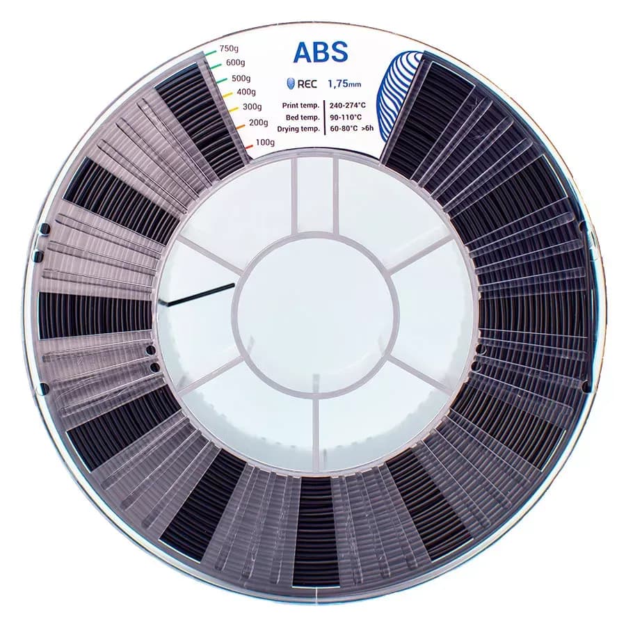 REC ABS пластик 1,75 Черный 0.75 кг