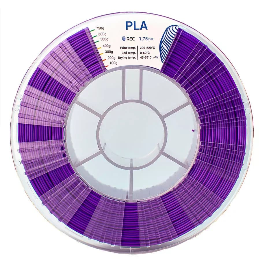 REC PLA пластик 1,75 Фиолетовый 0.75 кг