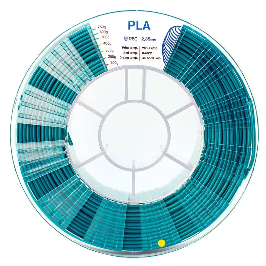 REC PLA пластик 2,85 Зеленый 0.75 кг
