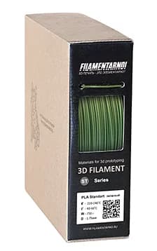 Пластик Filamentarno! PLA+ Standart тёплый зелёный 750 г, 1.75 мм