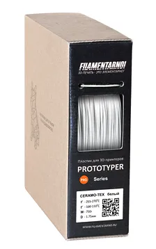 Пластик Filamentarno! PRO CERAMO-TEX Белый, 750 г
