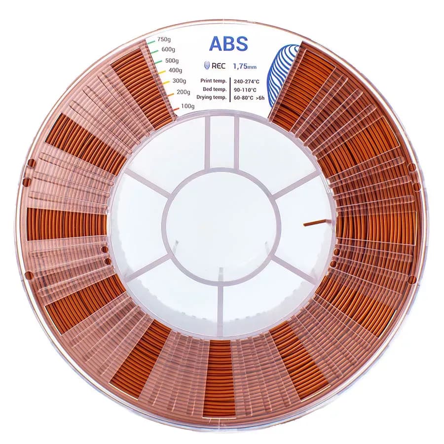 REC ABS пластик 1,75 Коричневый 0.75 кг