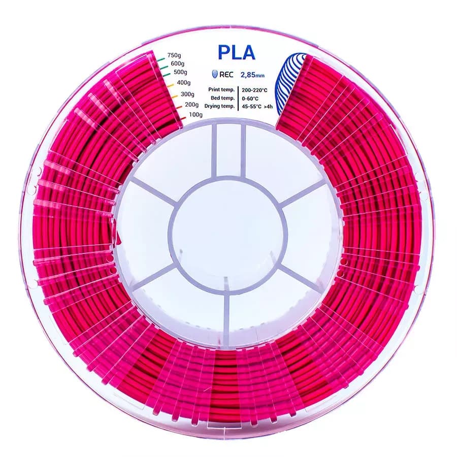 REC PLA пластик 2,85 Малиновый 0.75 кг