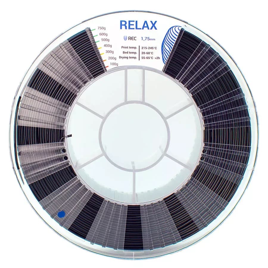 REC RELAX пластик 1,75 Черный 0.75 кг
