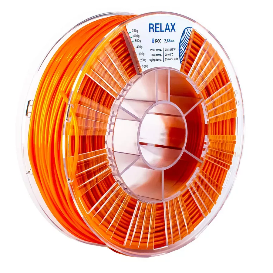 REC RELAX пластик REC 2.85мм оранжевый 0.75кг